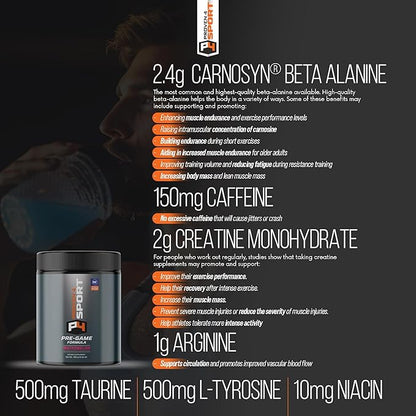 Proven4 Pre Workout Powder for Men and Women with Creatine - Beta Alanine - Caffeine NSF Certified preworkout Energy Supplement Watermelon 30 Servings