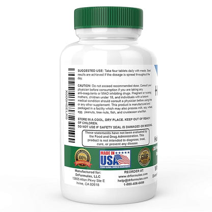 DrFormulas HairOmega 3-in-1 Hair Growth Vitamins with DHT Blocker, Biotin for Women & Men | Hair Skin and Nails Supplement for Hair Loss, 120 Pills