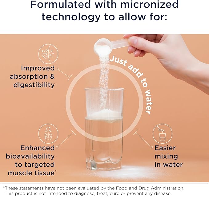 Designs for Health Creatine Monohydrate Powder - Unflavored Micronized Creatine Powder for Women & Men to Support Muscle Strength, Exercise + Brain Health, Pure Creatine Monohydrate 5g (90 Servings)