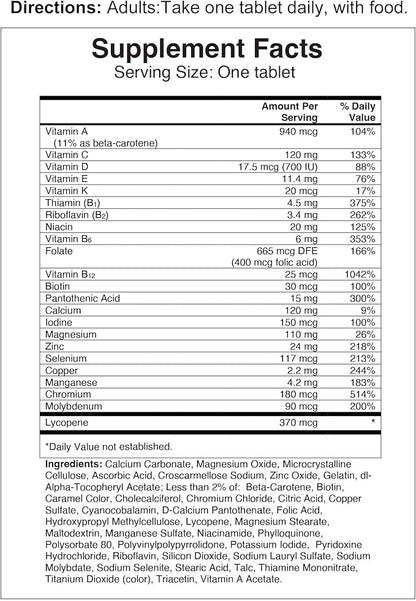 One A Day Men's Multivitamin 50+ Daily Essentials | Multivitamin for Men 50 Plus Supports Immune Health, Healthy Brain Function & Physical Energy | Vitamins for Men with Vitamin C & Zinc, 150 Count