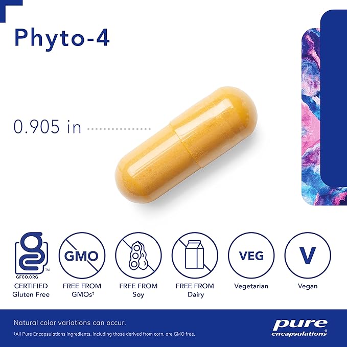 Pure Encapsulations Phyto-4 | Hypoallergenic Supplement Supports Immune, Cellular and Tissue Health | 60 Capsules