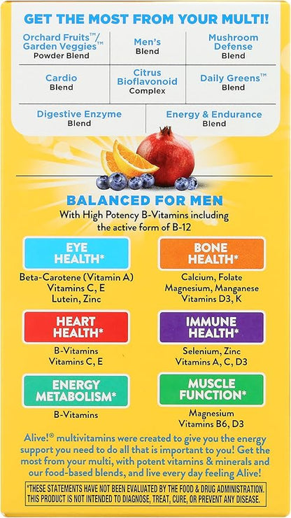 Natures Way Alive Once Daily Men's, 60 Tablets (Pack of 6)