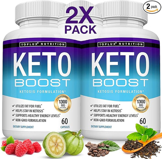 Keto Boost Diet Pills Ketosis Supplement - Natural Exogenous Keto Formula Support Energy & Focus, Advanced Ketones for Ketogenic Diet, for Men Women
