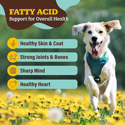 Natural Dog Company Super Seeds Dog Food Topper, Omega-Rich, Natural Dog Multivitamin, Superfood Dog Supplement, Dog Coat and Skin Health, Grain-Free Dog Supplement, Daily Dog Nutrition Boost, 8 Oz