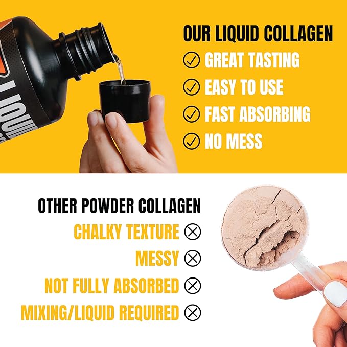 PROSUPPS Amino23 Liquid Collagen Shots, 23g Collagen Protein Promotes Exercise Recovery, Healthy Skin, Hair, Nails & Join Support – Convenient On The Go Bottle, Citrus Punch