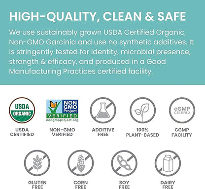Himalaya Organic Garcinia Cambogia Herbal Supplement, Appetite Control, Lipid Metabolism, Weight Support, USDA Organic, Non-GMO, Vegan, 600 mg, 120 Plant-Based Caplets