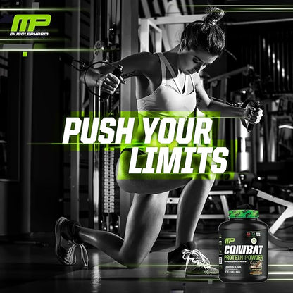 Muscle Pharm Combat Protein Powder, Horchata Flavor, Fuels Muscles for Productive Workouts, 5 Protein Sources Including Whey Protein Isolate & Egg Albumin, Gluten Free, 4 lb, 52 Servings