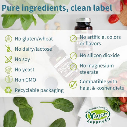 Methylated Men's Multivitamin, MTHFR Supplement with Active B-Vitamins, High Strength 2 a Day Multivitamin for Sustained Release, Added Lycopene, Clean Label, Non-GMO & Vegan 60 Tablets, by Igennus