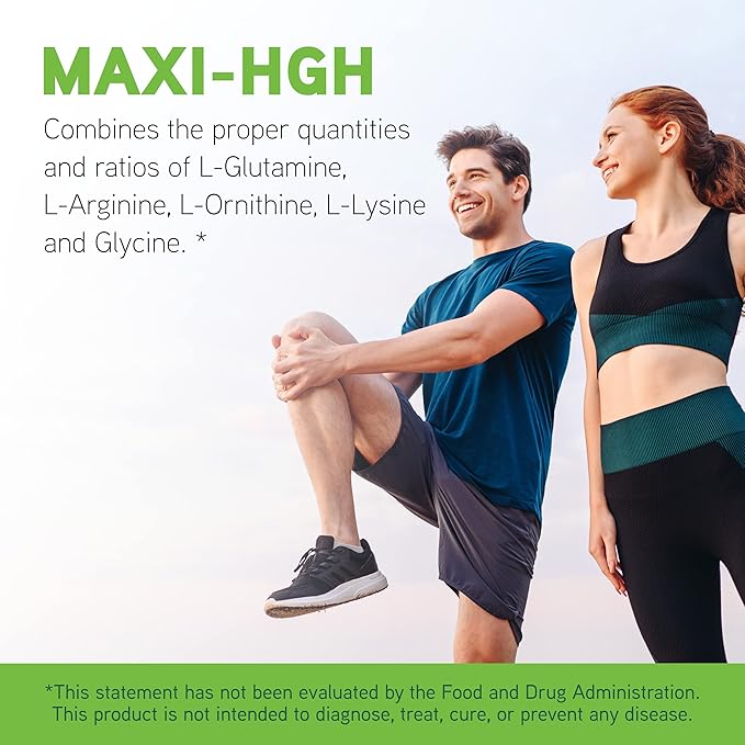 DAVINCI Labs Maxi-HGH - Amino Acid Supplement to Support Cardiovascular System, Muscle Recovery and Human Growth Hormone Release - Gluten-Free - Vegetarian - 328.5 g Powder