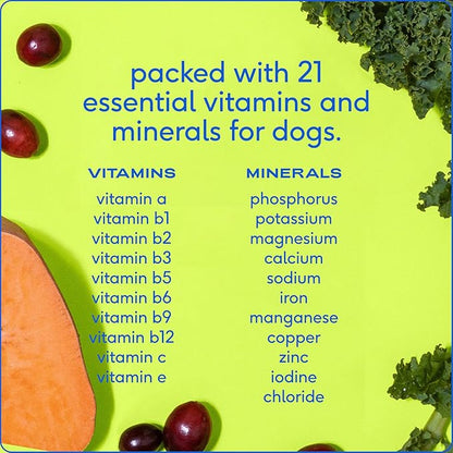 Dog Vitamins and Supplements - 11 in 1 Multivitamin for Dogs with 21 Dog Supplements & Vitamins – Nutritious Dog Food Toppers - Dog Multivitamin Powder - Native Pet The Daily - 30 Scoops