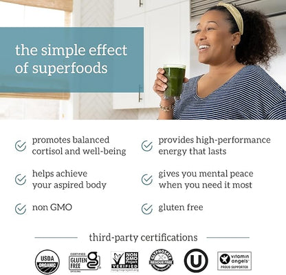 Organifi: GO Packs - Green Juice - Organic Superfood Supplement Powder - 30 Travel Packs - Organic Vegan Greens - Hydrates and Revitalizes