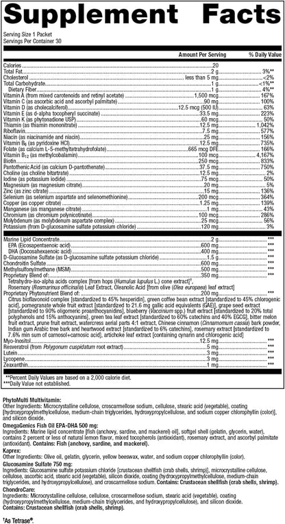Metagenics Wellness Essentials Active - Multivitamins for Joint Support* - Joint Supplement - with Magnesium, Vitamin C & Vitamin 12 - Joint Health - Non-GMO & Gluten Free - 30 Packets