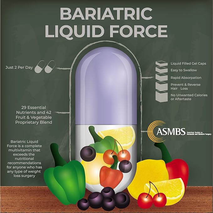 Bariatric Liquid Force Vitamin - 2 Pack of Fast Absorption Multivitamin