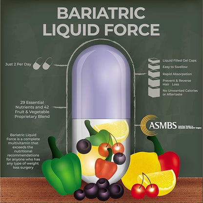 Bariatric Liquid Force Vitamin - 2 Pack of Fast Absorption Multivitamin