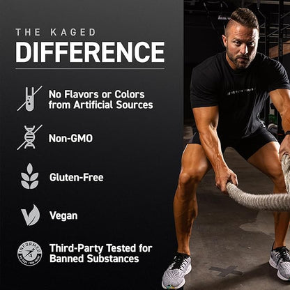 Kaged Creatine Monohydrate Micronized Powder | 100 Servings | Unflavored | Muscle Recovery and Growth Supplement for Men & Women | Vegan | Easily Digestible | Gluten Free | Keto Friendly