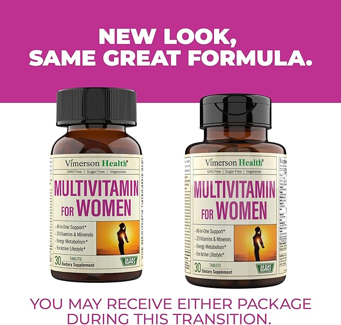 Multivitamin for Women - Daily Womens Multivitamin & Multimineral with Vitamin A, C, D, E, B12, Zinc and Iron. Vitamins for Women - Womens Vitamins for Energy, Focus, and Womens Health. 30 Tablets