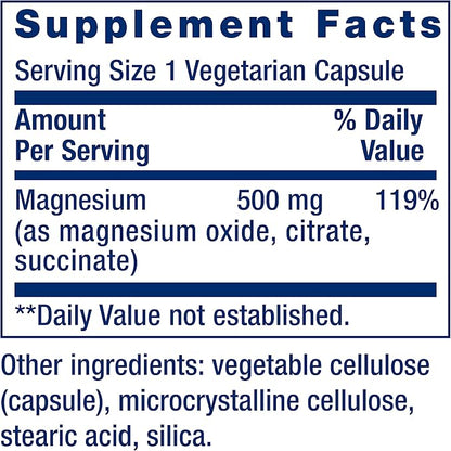 Life Extension Two-Per-Day High Potency Multi-Vitamin & Mineral Supplement & Magnesium Caps, 500 mg, Magnesium Oxide, Citrate, Succinate