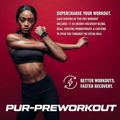 Preworkout Women Fat Burn Caffeine Powder BCAA Energy Creatine Powder Pre Workout Women Pre Workout for Men | Increased Endurance & Focus (Cherry Pineapple)