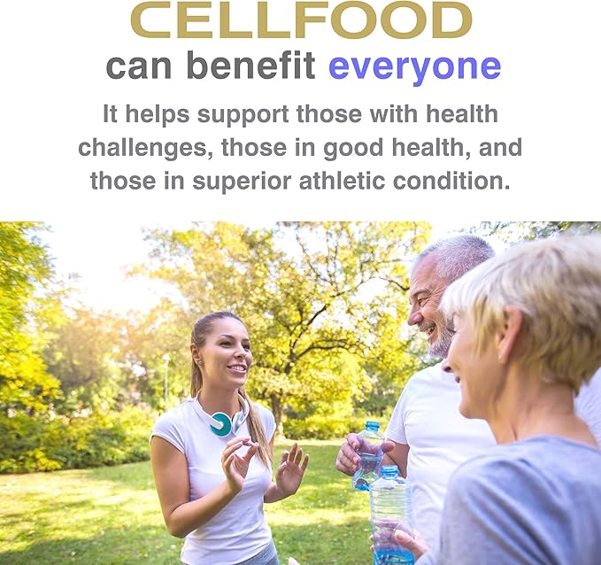 Cellfood Liquid Concentrate - 1 fl oz, 3 Pack - Oxygen + Nutrient Supplement - Supports Immune System, Energy, Endurance, Hydration & Overall Health - Gluten Free, Non-GMO, Kosher - Makes 22+ Quarts