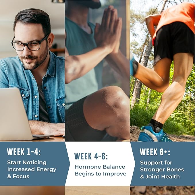 Boron Supplement For Men With Tongkat Ali - Boron 10mg, Vitamin D3, Zinc Picolinate 30mg, Longjack Tongkat Ali For Men - Boron Citrate For Men’s Health - Non GMO, Gluten Free, No Allergens - 60 ct