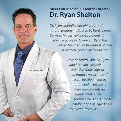 Brain C-13 Cognitive Booster Supplement by Zenith Labs - Natural Brain Health Support - Supports Memory, Focus, Concentration - Mental Clarity for Men Women