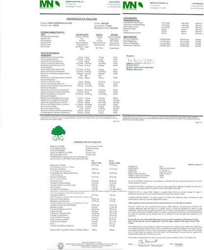 Daily Low Dose MultiVitamin & Mineral for Men & Women to Support Cognitive Performance & Memory + Hyaluronic Acid for Skin Health + TMG for Exercise (150 Count)