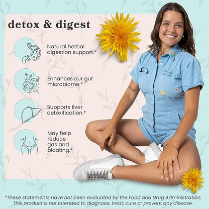 peace. love. hormones. Herbal Digestive Bitters Supplement for Women | USDA Organic Bitters for Digestion, Liver Detox with Gentian Root, Burdock Root, Dandelion Leaf Extracts - 2 fl oz, 59 Servings