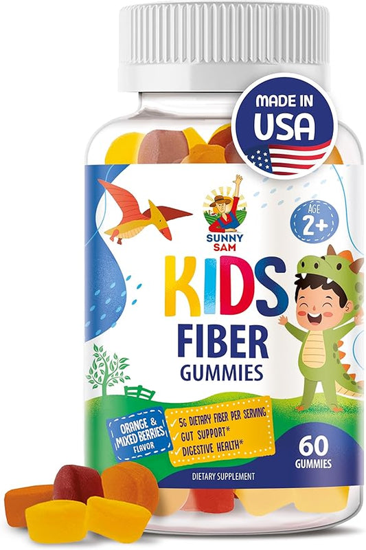 SUNNY SAM Fiber Gummies for Kids & Adults - Fiber Chewable Immunity Gummy
