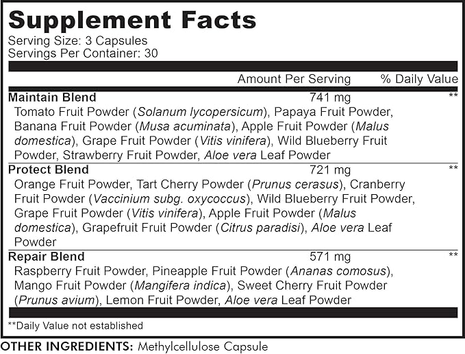 Codeage Instantfood Easy Veggies + Fast Fruits Vitamins Bundle, 30+ Daily Vegetables & Fruits Powders, Whole Food Green, Fruits Multivitamin, Fibers, Vegan Superfood Minerals Supplement - 180 Capsules
