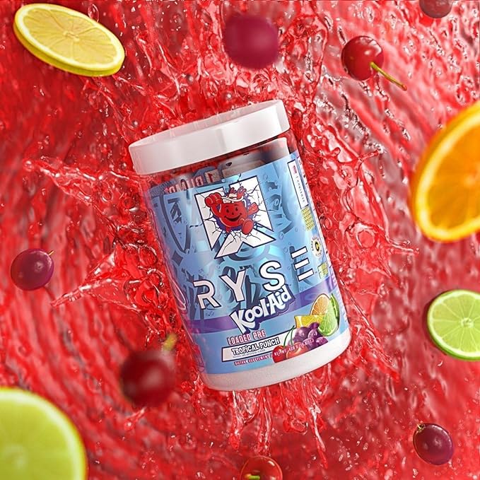 Ryse Loaded Pre Workout Powder Supplement for Men & Women | Pumps, Energy, Focus | Beta Alanine + Citrulline | 325mg Caffeine | 30 Servings (Tropical Punch)