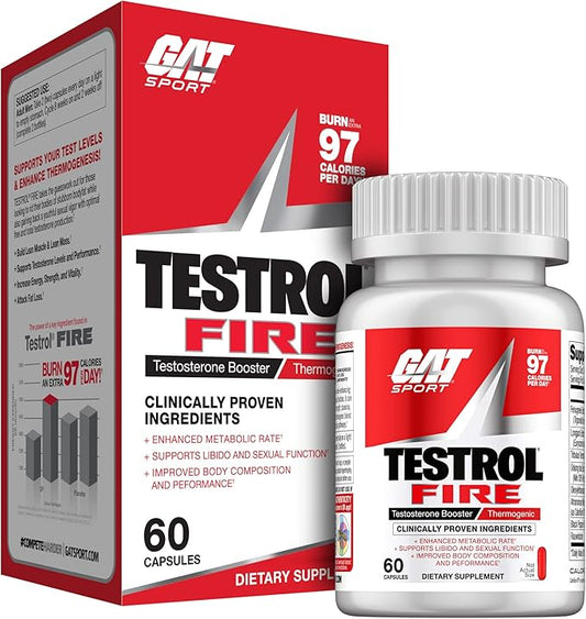 GAT SPORT Testrol Fire, 60 Capsules