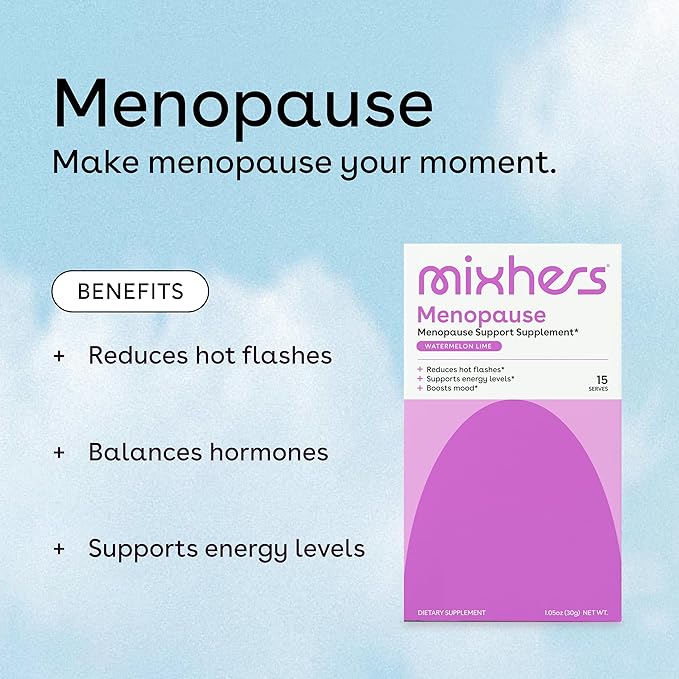 Menopause - Menopause Support Drink Mix - Women's Menopause Supplements - Hormone Balance Multivitamin - With Maca Root & Black Cohosh - Sugar Free - Vegan - 15 Drink Packets - Watermelon Lime
