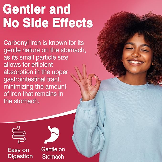 Sugar Free Iron Gummies, w/Beet Root, Vitamin C, B12, Folate for Iron Deficiency, Anemia, Energy Support, Non-Constipating, Gentle Iron Supplement for Women Men, No Rust Aftertaste, Vegan, 1 Pack