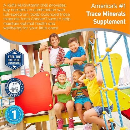 Trace Minerals | Kid's Multi Liquid Multivitamin Supplement with Vitamin C, Zinc, & Minerals | Supports Healthy Bones and Immunity | Natural Citrus Punch Flavor | 48 Servings, 8 fl oz (1 Pack)