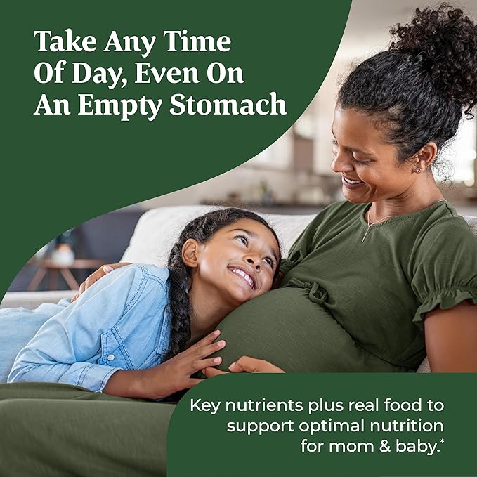 MegaFood Baby & Me 2 Prenatal Vitamin and Minerals - Vitamins for Women - with Folate (Folic Acid Natural Form), Choline, Iron, Iodine, and Vitamin C, Vitamin D and more - 60 Tabs (30 Servings)