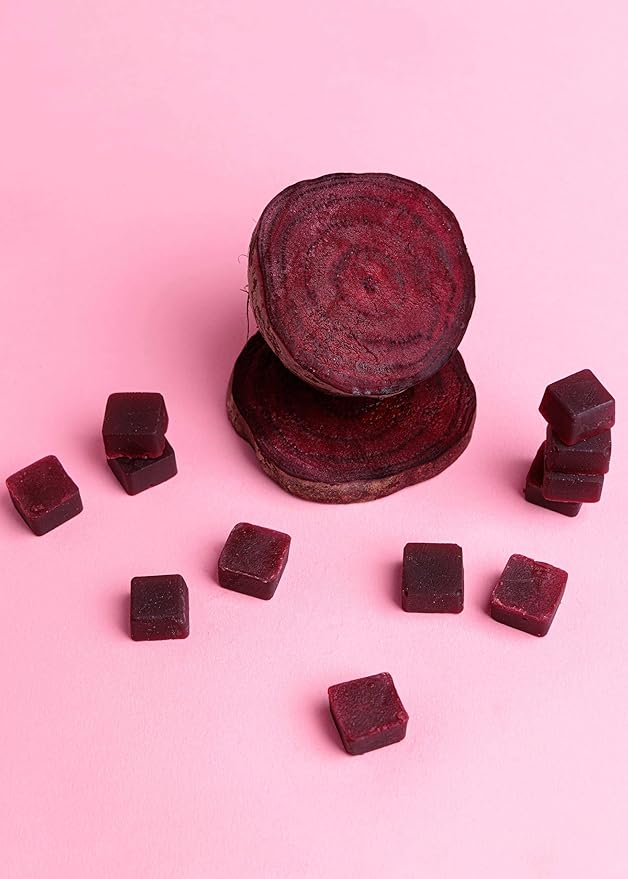 Pomona Wellness Organic Potent Beetroot Powder Gummies 1000mg – Sugar Free, Nitric Oxide Supplement - Natural Strawberry and Apple Flavor, Vegan, 60 Count