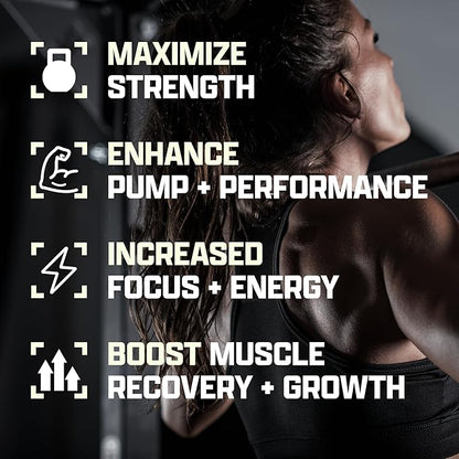 Nutrex Outlift Clinically Dosed Pre Workout Powder with Creatine, 8G Citrulline, EAA | Energy, Performance, Pump Preworkout Supplement for Men & Women (22 Servings, Berried Alive)