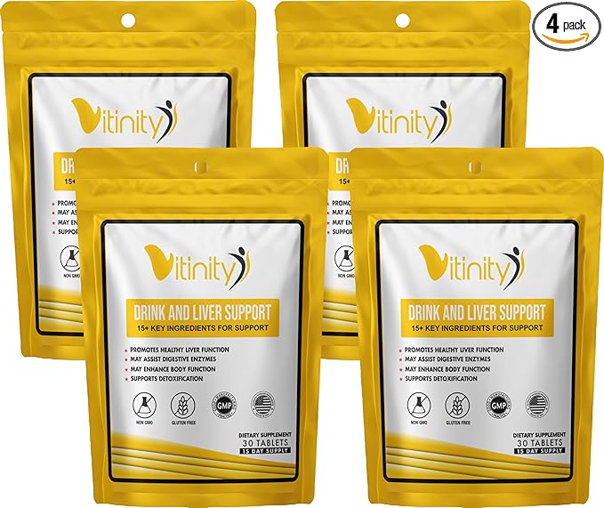 Anti Drink Support Supplement-15+Key Ingredients for Craving Support,Liver Health,Kudzu, Milk Thistle,Holy Basil,DHM,All Natural Cleanse,Gradual Reduction,Nutrient Replenisher Tablets(60 Days)