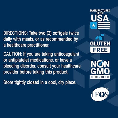 Life Extension Super Omega-3 EPA/DHA Fish Oil, Sesame Lignans & Olive Extract – Heart Health, Brain Health, Inflammation Health Support, Gluten-Free, Enteric-Coated, Non-GMO, 120 Softgels