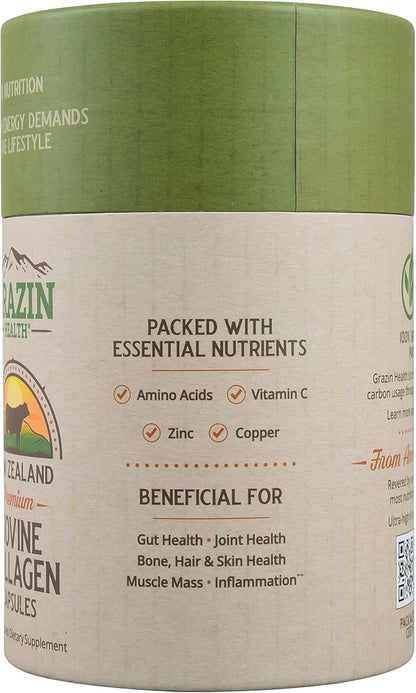 Grass Fed Bovine Collagen: 3000 Mg per Serving (30 Servings)