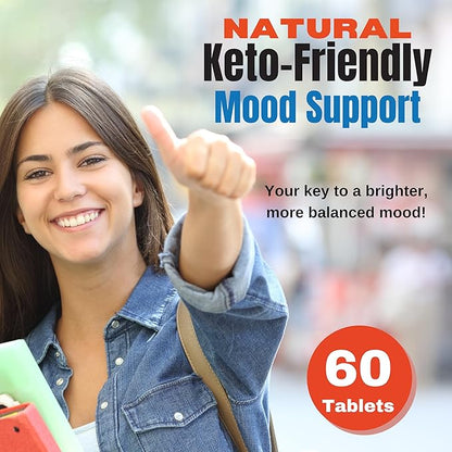 That Good Supp Co - That Good Mood Support Supplement for Women & Men - Mood Booster, Supports with Stress Relief & Cognitive Well Being - Vitamin B12, 5-HTP, Ashwagandha Root, GABA - Made in USA