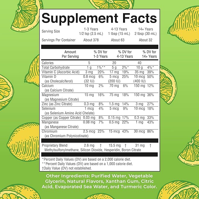 MaryRuth Organics Extra Strength Nighttime Liquid Multimineral Sleep Supplement | Sugar Free | Calm Magnesium Citrate | NO Melatonin | Calcium Magnesium Zinc | Lemonade Flavor | Vegan | 32 Servings