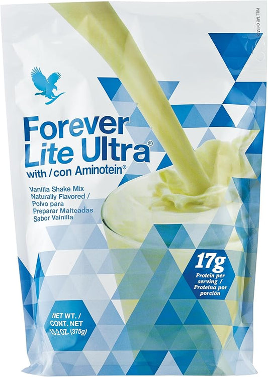 Forever Living - Forever Lite Ultra Vanilla Protein Shake Mix with Aminotein - Low Carb Drink for Lean Muscle Mass & Weight Management - 13.2 oz