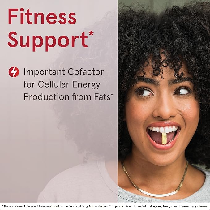 Jarrow Formulas L-Carnitine 500 mg, Dietary Supplement, Support for Cellular Energy Production, 100 Veggie Capsules, 100 Day Supply