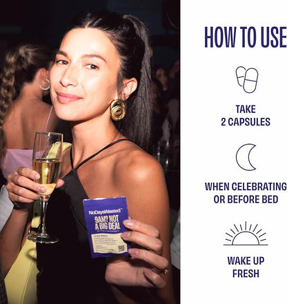 DHM Detox 5 Portable Servings - Optimized Blend of DHM (Dihydromyricetin Supplement) and Vitamins to Take During Evening for Better Next Day and Recovery