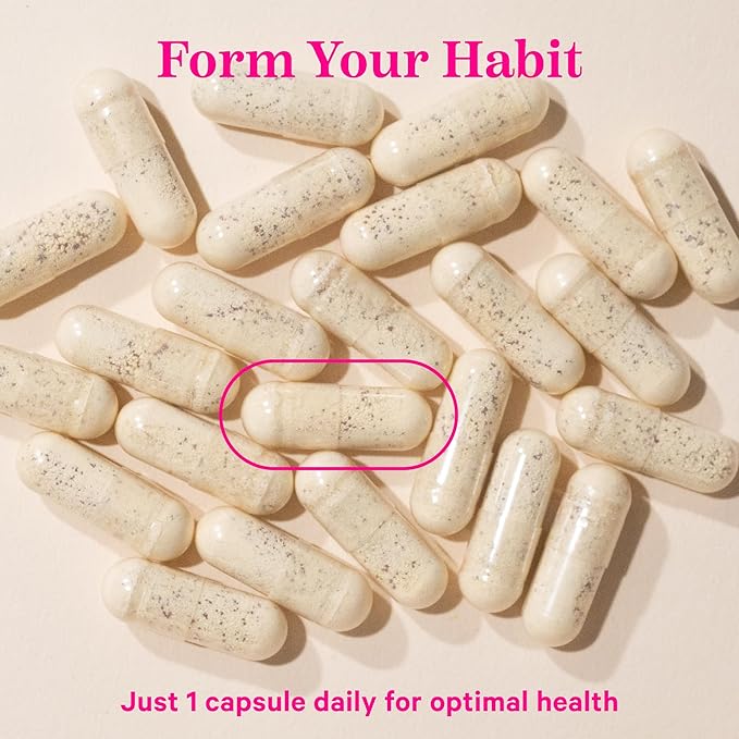 Pink Stork Women's Multivitamin - 19 Vitamins & Nutrients for Hair, Skin, & Nails, Bone Health, Energy, Immune Support - Iron, Zinc, B6, B12 & More - 30 Capsules (Packaging May Vary)