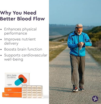 Berkeley Life Professional - Nitric Oxide Booster & Test Strips - 20 Day Capsules and 4 Test Strips - Trial Pack