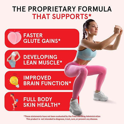 Creatine Monohydrate Gummies for Women & Men, Boost Focus, Strength, and Endurance, Vegan, Gluten-Free, Non-GMO, 5 Grams of Creatine per Serving, 30 SVG, Tropical Punch