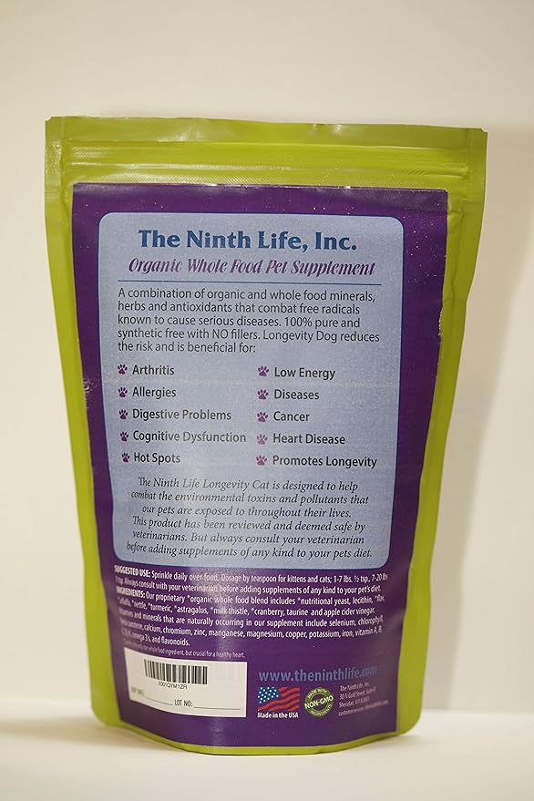 Organic Cat Vitamin Supplement - Longevity Cat