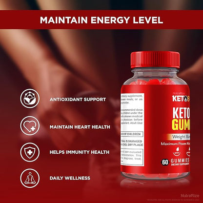 Keto Burner ACV Gummies, Keto Burner Keto ACV for Weight Loss, All Natural Keto Plus Apple Cider Vinegar Gummy, Advanced Keto+ACV, Official KetoBurner Brand Reviews (60 Gummies)